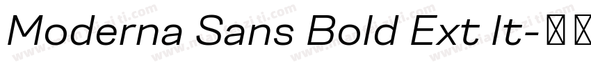 Moderna Sans Bold Ext It字体转换